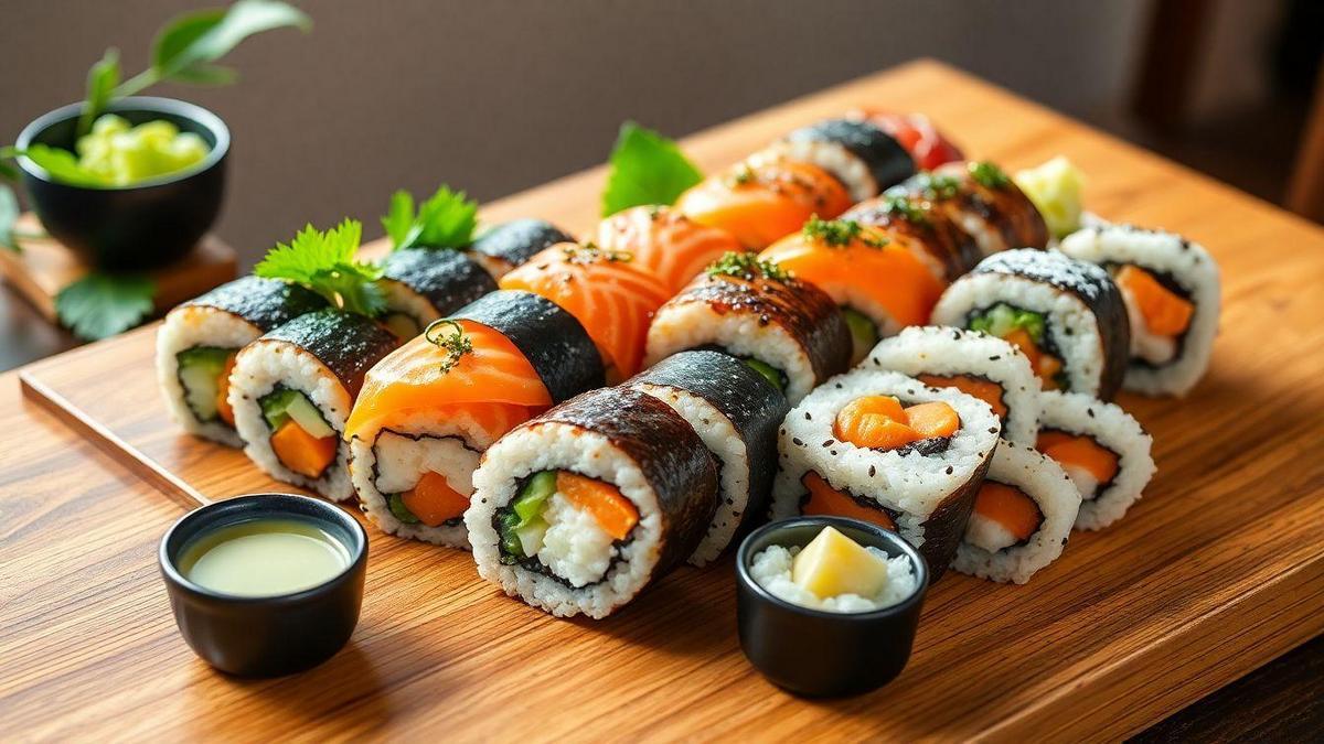 Uramaki fusão: misturas criativas Uramaki fusão: misturas criativas