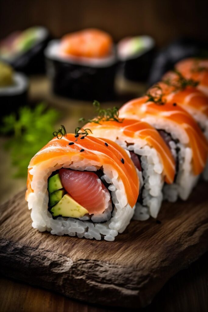 Fish japanese rice food seafood meal set sushi roll japan generative ai 163305 232641 Fish japanese rice food seafood meal set sushi roll japan generative ai 163305 232641